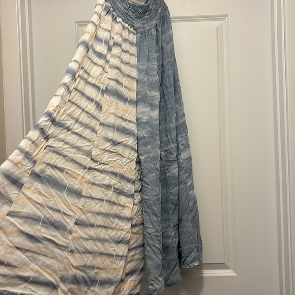 Surf Gypsy gaucho smocked tie dye pants medium NWOT - Picture 6 of 7